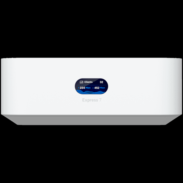 UBIQUITI UniFi Express 7 UX7 Mesh-scalable, super-compact 10G Cloud Gateway with integrated - UX7