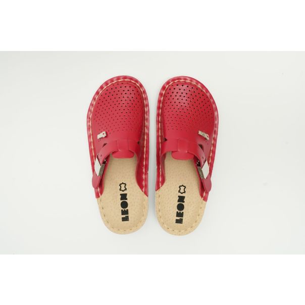 LEON Ženska papuča Emili I-crvena - V260-CRV