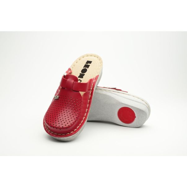 LEON Ženska papuča Emili I-crvena - V260-CRV