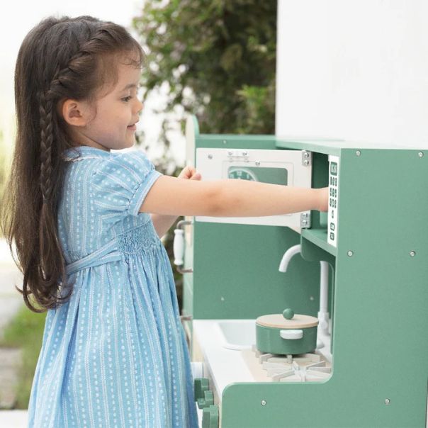 KINDER HOME Dečija drvena kuhinja - V10C790B