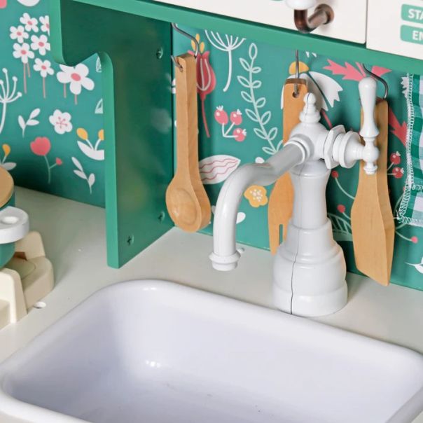 KINDER HOME Dečija drvena kuhinja - V10C790B