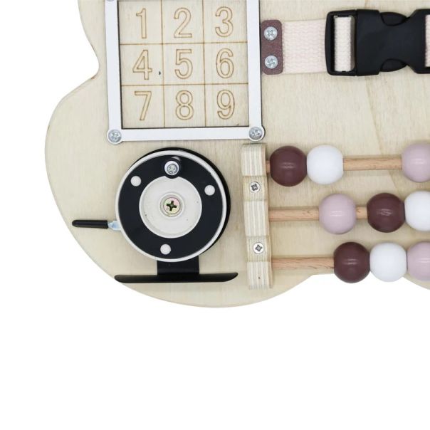 Montesori drvena tabla za motoriku Medved KINDER HOME - V12D369