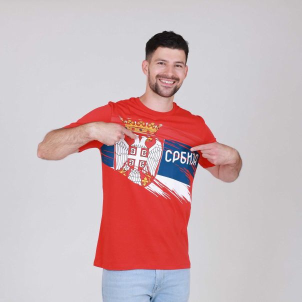 RANG Majica kratak rukav Srbija M - V221M01-03
