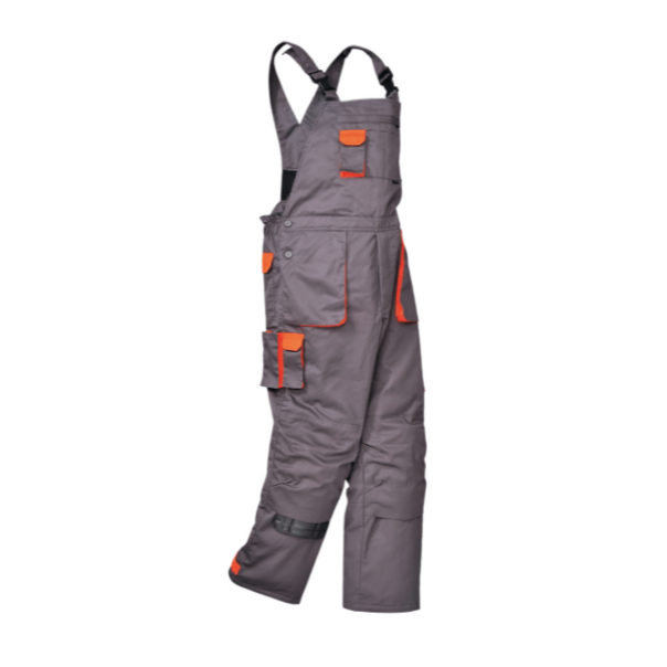 MONSUN Radne pantalone postavljene tr Contrast , siva/narandžasta - 54894