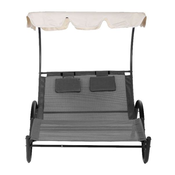 MULTIGARDEN Velika baštenska ležaljka za dvoje sa jastucima - EP2742374