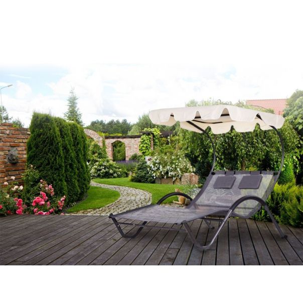 MULTIGARDEN Velika baštenska ležaljka za dvoje sa jastucima - EP2742374