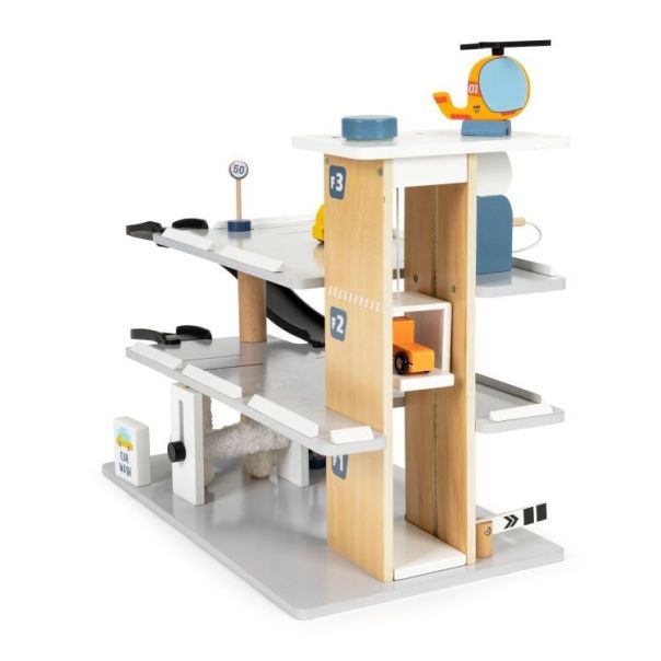 ECO TOYS Igračka drvena garaža sa liftom i autoperionicom - 1088-1-1-1