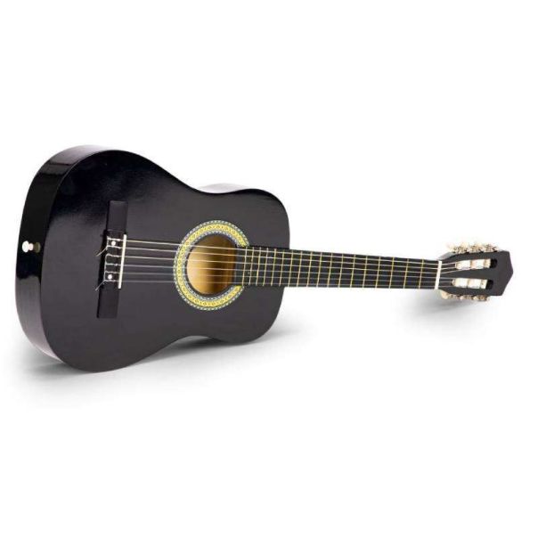 ECO TOYS Drvena gitara za decu, crna - HX18022-30DARK