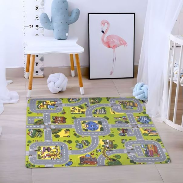 ECO TOYS Velika podne puzzle 90.5x90.5 cm City, 21 deo - ECOEVA018
