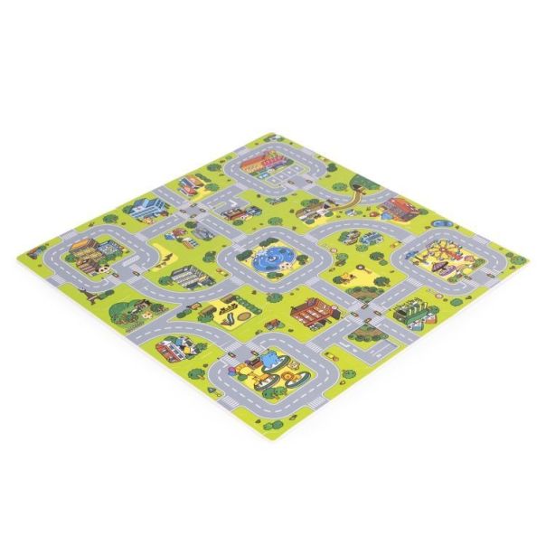 ECO TOYS Velika podne puzzle 90.5x90.5 cm City, 21 deo - ECOEVA018