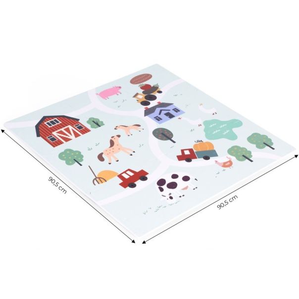 ECO TOYS Velike podne puzzle 90.5x90.5cm Farma, 21 deo - ECOEVA020