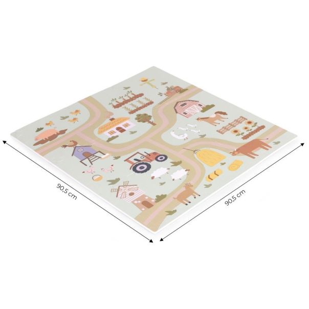 ECO TOYS Velike podne puzzle 90.5x90.5cm Farma, 21 deo - ECOEVA019