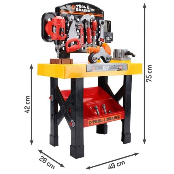 ECO TOYS Velika radionica za decu Tool&brains - 39 delova - HC121811