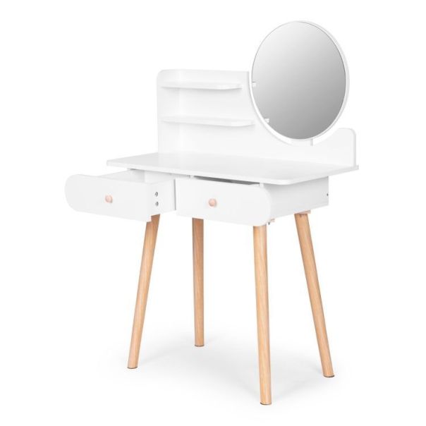 MODERNHOME Veliki moderni toaletni sto za šminku sa ogledalom i policama - EP2751997