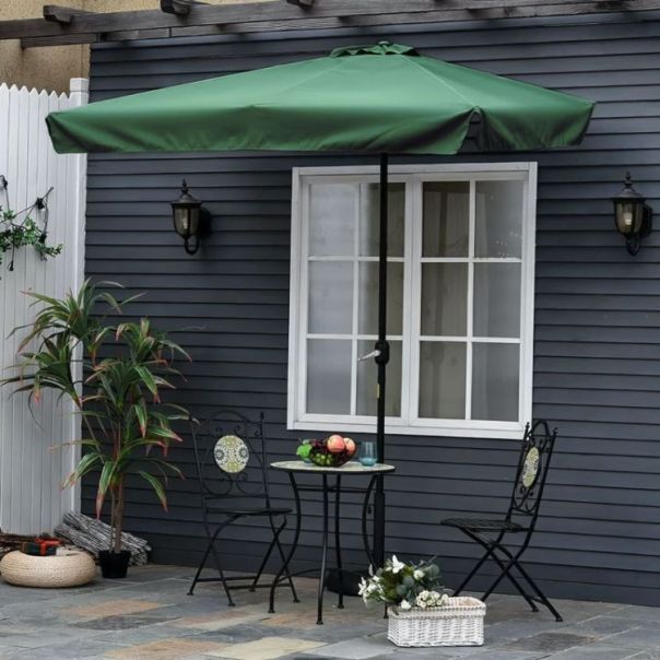 MODERNHOME Pravugaoni suncobran 200x140cm, zelena - SL-UM019GREEN