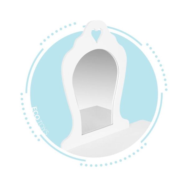 MODERNHOME Veliki sto za šminkanje sa okruglim ogledalom za decu - EP2249646