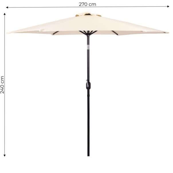 MODERNHOME Veliki ugaoni suncobran beige - EP2327445