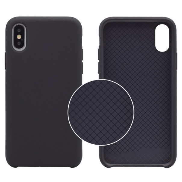 Maska za Samsung A6/ A600F (2018) Velvet touch crna - 030641