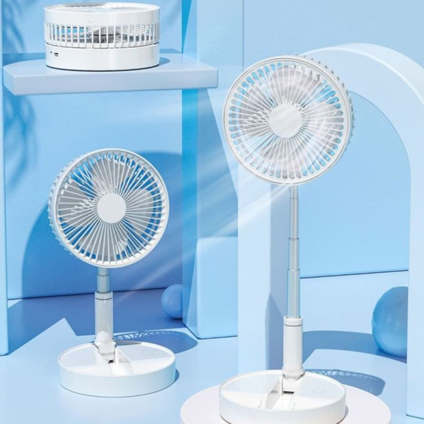 Ventilator sa podesivom visinom i daljinskim upravljačem beli - 617120