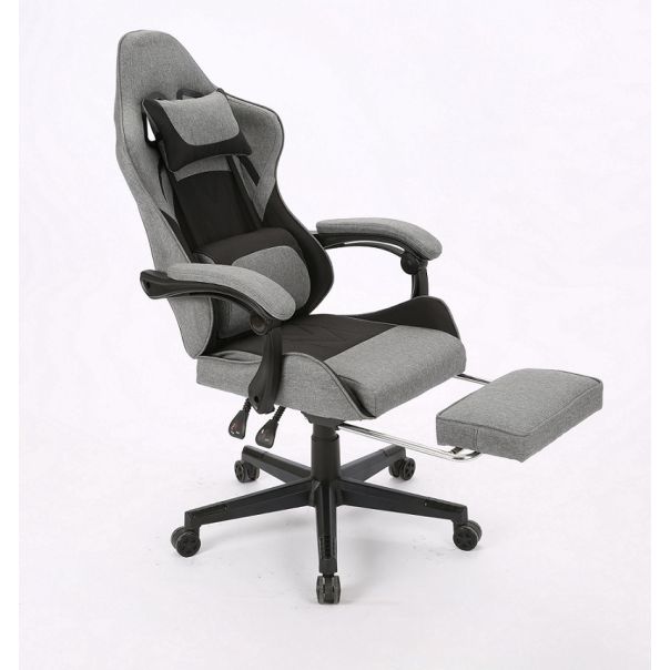 ePlayGame Gejmerska stolica HC-4095 FABRIC BDG tamno siva crna - HC-4095 FABRIC BDG