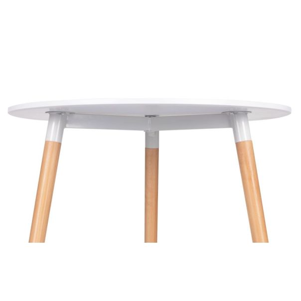 BOLZZ Verona okrugli sto 80 cm - BOLVERTBLWHIT