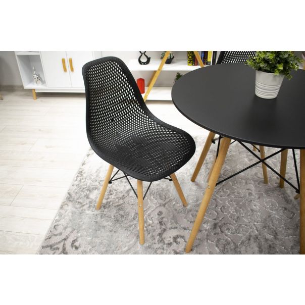 BOLZZ Verona set 4 stolice black - BOLVERCHABLCKS