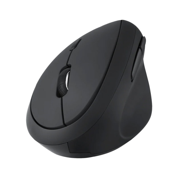 Vertikalni ergonomski bezicni miš E1 crni - 060142-1