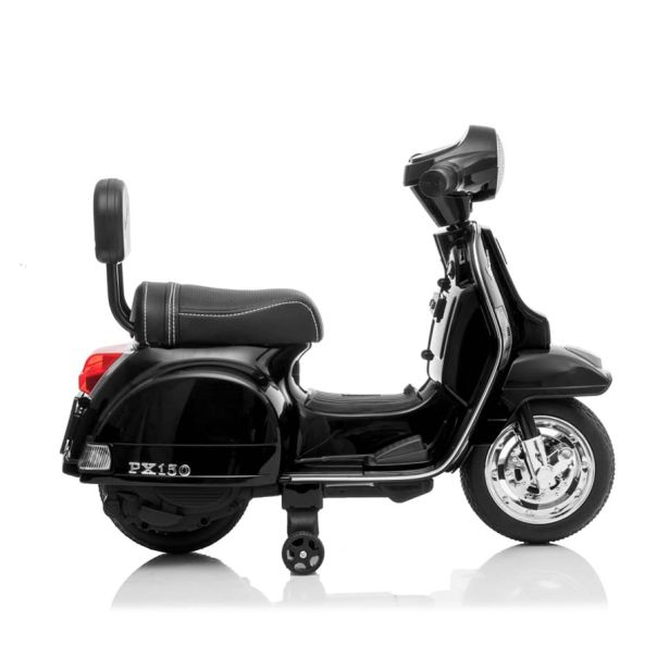 EUROBAJK Dečji motor na akumulator Vespa PX150, crna - 10399