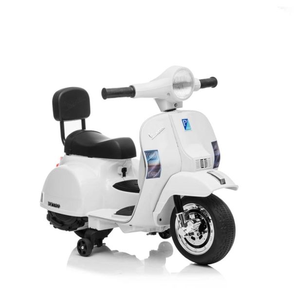 EUROBAJK Dečji motor na akumulator Vespa PX150, bela - 10434
