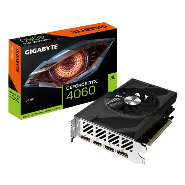 GIGABYTE nVidia GeForce RTX 4060 D6 8GB 128bit GV-N4060D6-8GD - VGA02887