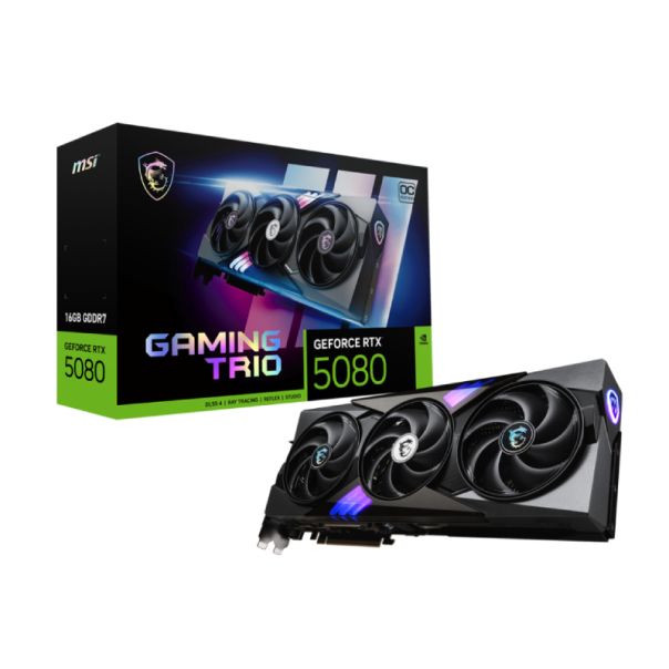 MSI nVidia GeForce RTX 5080 16GB 256bit GeForce RTX 5080 16G GAMING TRIO OC grafička karta - VGA03070