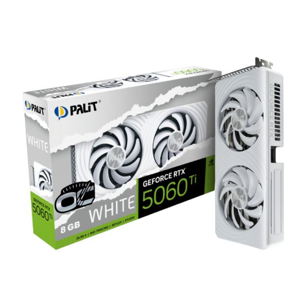 PALIT nVidia GeForce RTX 5060 Ti 8GB 128bit RTX5060Ti WHITE OC 8GB GDDR7 grafička karta - VGA03103