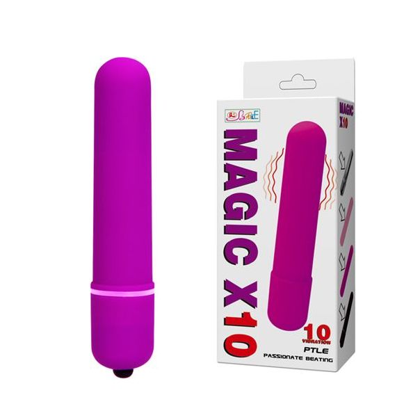 Ljubičasti klitoralni vibrator 10 funkcija vibracije - 014192