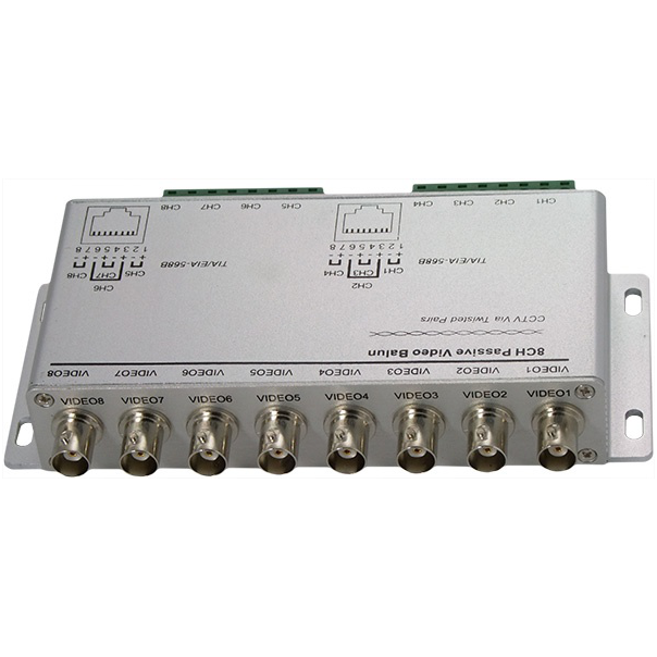Video balun pasivni 8ch (parice ili 2xRJ45 na 8xBNC) - 9638