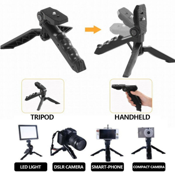 Stativ Tripod za mobilni sa blicem i mikrofonom AY-49 crni - 605908