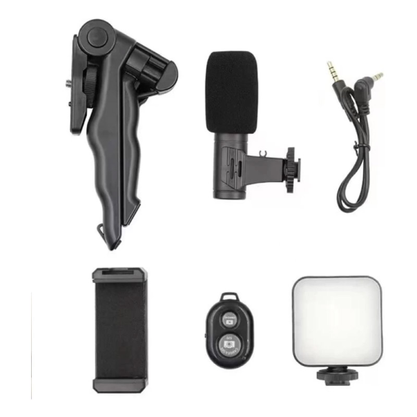 Stativ Tripod za mobilni sa blicem i mikrofonom AY-49 crni - 605908