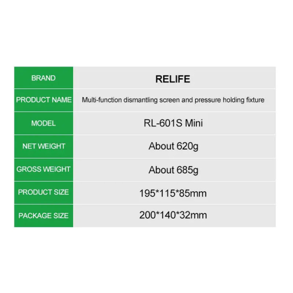 Visefunkcionalni uredjaj za demontazu ekrana RELIFE RL-601S mini - 611591