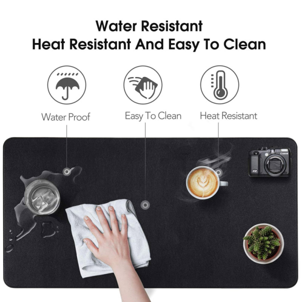 Visenamenska podloga za radni sto 120x50 crna - 615964