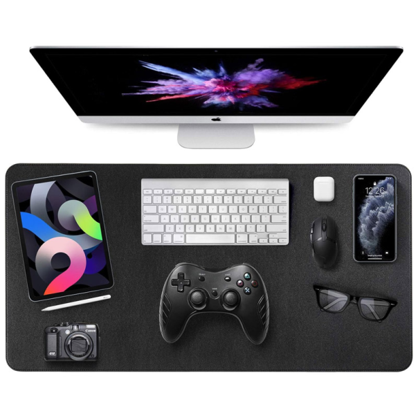 Visenamenska podloga za radni sto 120x50 crna - 615964