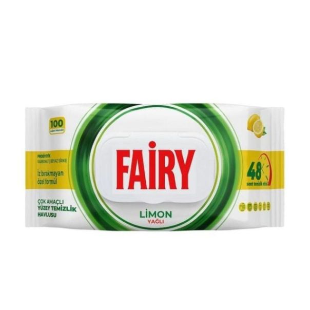 FAIRY višenamenske vlažne maramice za površine limun 100 kom - EP2998859