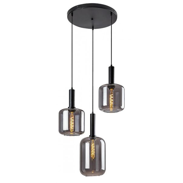 Rabalux Visilica Lissandra E27 3x MAX 40W mat crno (72103) - 72103