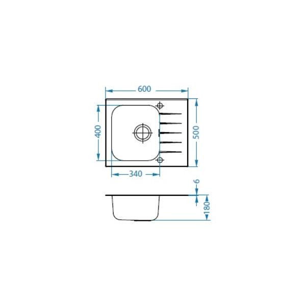 ALVEUS Sudopera od kaljenog stakla Vitro 10 crna fi 90 - 1114557