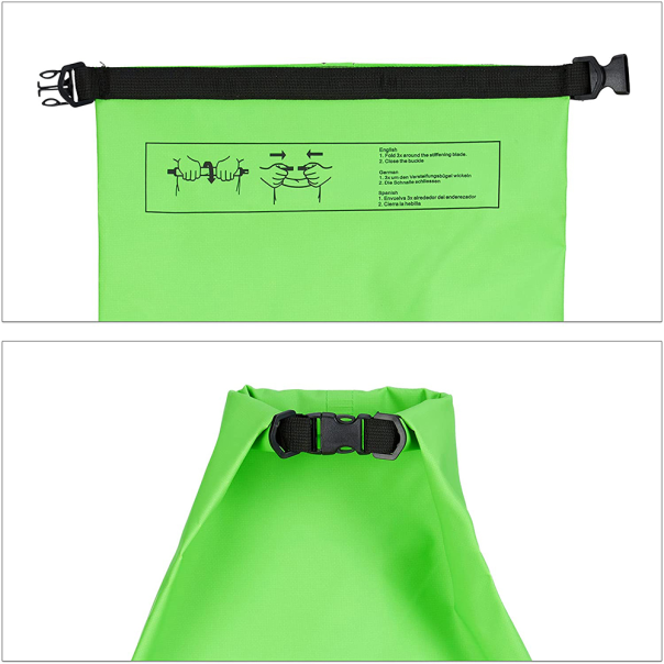 Vodootporna suva torba EL 10L zelena - 200912-1