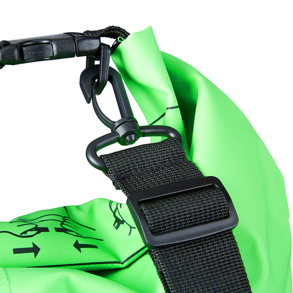 Vodootporna suva torba EL 10L zelena - 200912-1