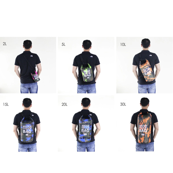 Vodootporna suva torba EL1 20L army plava - 200927-1