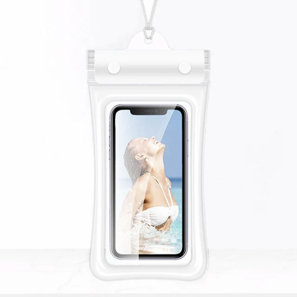 Vodootporna torbica za telefon 7 in bela - 612817-1