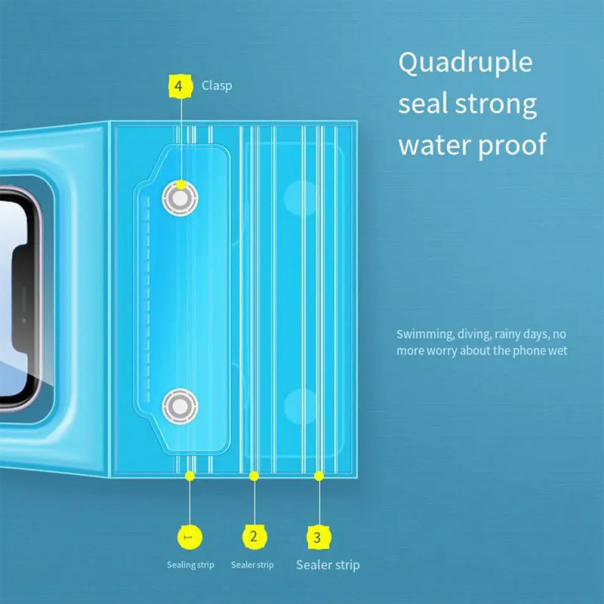 Vodootporna torbica za telefon 7 in plava - 612821