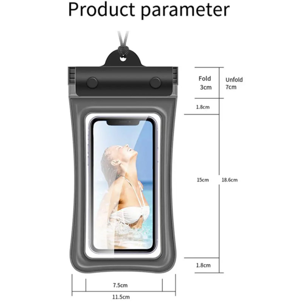 Vodootporna torbica za telefon 7 in roze - 612822-1