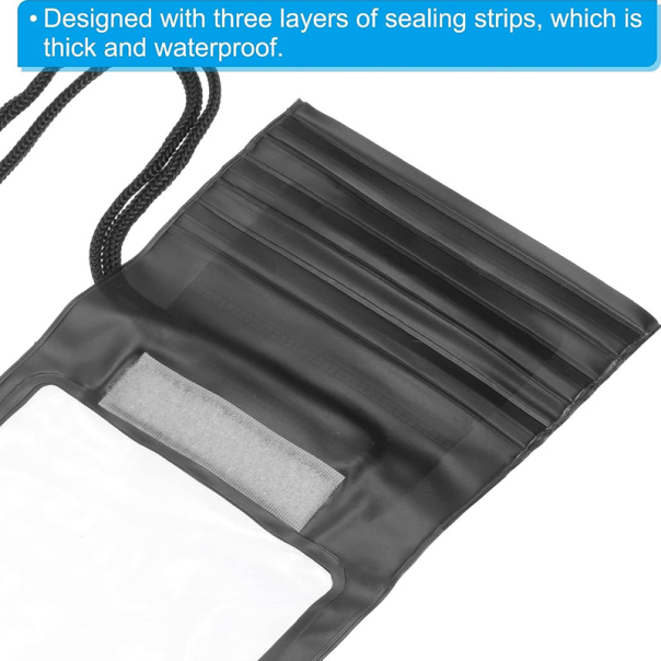 Vodootporna torbica za telefon crna - 603629