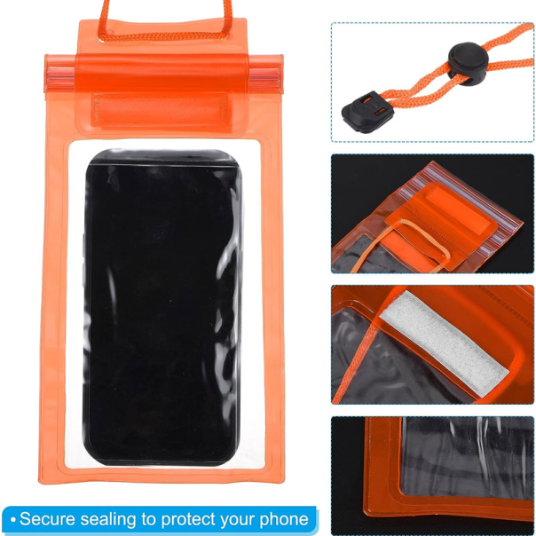 Vodootporna torbica za telefon narandžasto - 603631